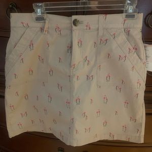 NWT Super cute skort with Flamingos!!  Size 8